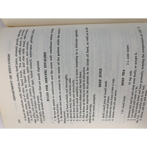 VTG Textbook Foods Nutrition Home Management Recipes Manual 1956 Canada 8793 - Picture 8 of 9